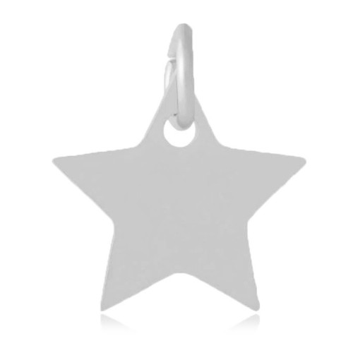 Malý ocelový přívěsek s kroužkem - hvězdička