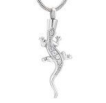 Náhrdelník - pamětní přívěsek, pietní přívěsek, přívěsek na popel ještěrka