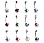 Piercing banánek chirurgická ocel HWNS042
