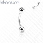 Piercing do obočí TITAN (1,2 x 8 x 3 mm)