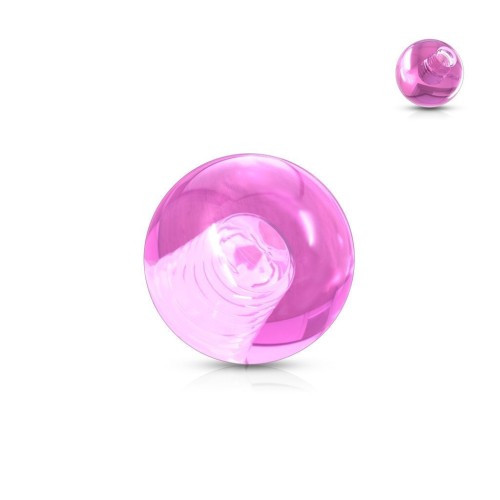 Náhradní kulička 1,2 mm, průměr 3 mm, barva růžová