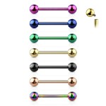Piercing do jazyku TITAN (žluté zlato)