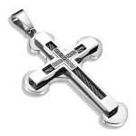 Ocelový přívěsek - kříž řecký klíč [1]