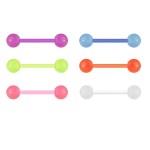 Piercing do jazyka - svítící ve tmě (zelená)