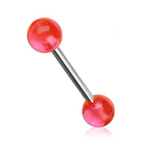 Piercing do jazyka (růžová)