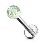 Piercing do brady - labreta (červená)