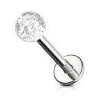 Piercing do brady - labreta (modrá)