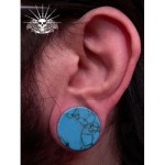 Plug do ucha z tyrkysu (12 mm)