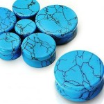 Plug do ucha z tyrkysu (14 mm)
