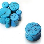 Plug do ucha z tyrkysu (19 mm)