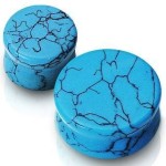 Plug do ucha z tyrkysu (22 mm)