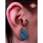 Plug do ucha z tyrkysu (22 mm)