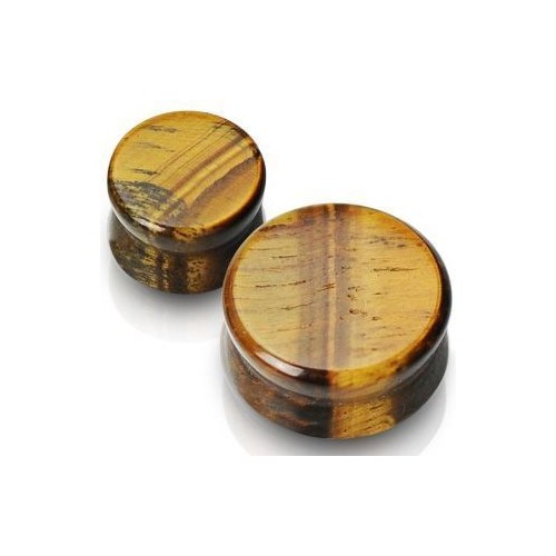 Plug do ucha z tygřího oka (12 mm)