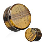Plug do ucha z tygřího oka (19 mm)
