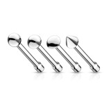 Piercing do nosu (půlkulička)