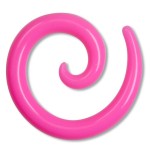 Roztahovák spirála silikon růžová (4 mm)