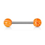 Piercing do jazyka akrylát (oranžová)