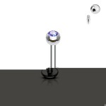 Piercing do brady - labreta (čirá, 3 mm, 1,2 x 6 mm)