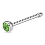Piercing do nosu - kamínek (čirá)