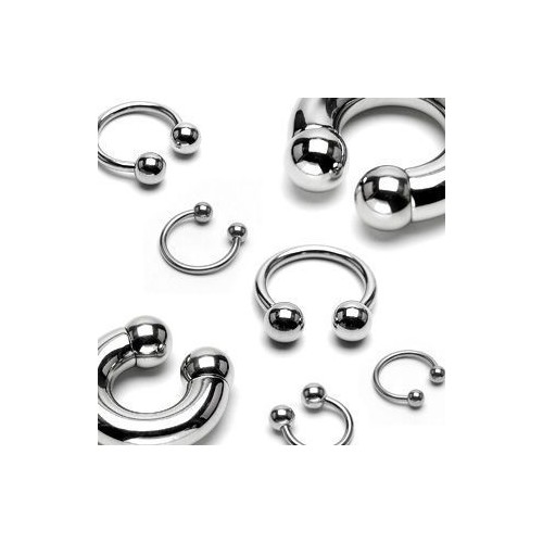 Piercing - podkova (1,2 x 8 mm, 3 mm)