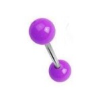 Piercing do jazyka akrylát (fialová)