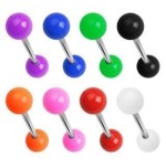 Piercing do jazyka akrylát (fialová)