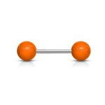 Piercing do jazyka akrylát (oranžová)