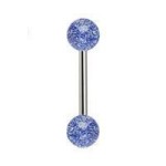 Piercing do jazyka (fialová)