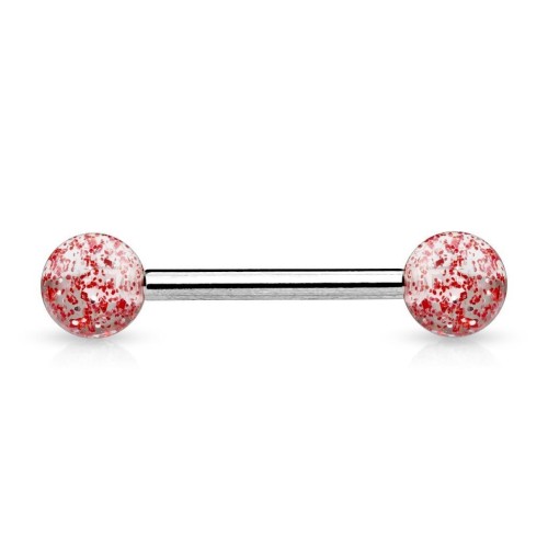 Piercing do jazyka (červená)