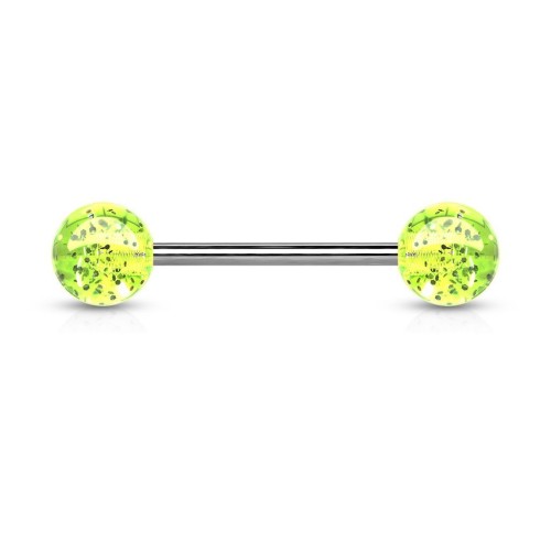 Piercing do jazyka akrylát (svítivě zelená)