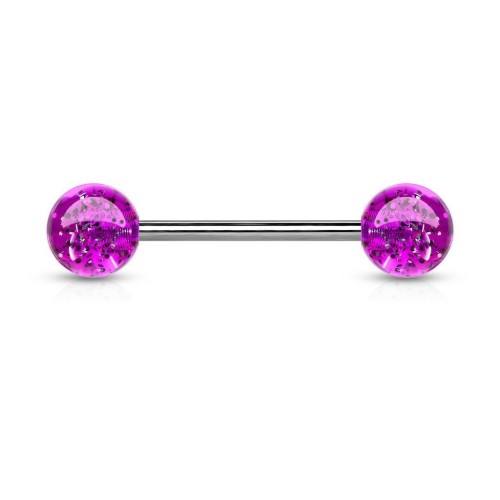 Piercing do jazyka akrylát (fialová)