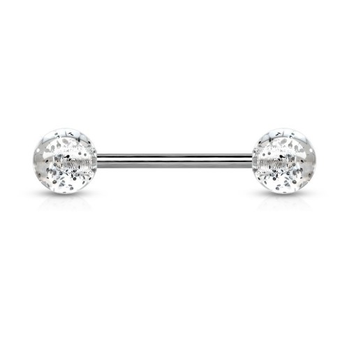Piercing do jazyka akrylát (čirá)