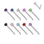 Variabilní piercing do nosu (světle růžová)