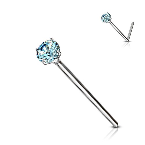 Variabilní piercing do nosu (tyrkysová)