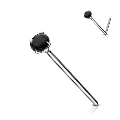 Variabilní piercing do nosu (černá)