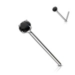 Variabilní piercing do nosu (čirá)