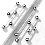 Piercing do jazyka BioFlex (1,6 x 22 mm)