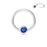 Piercing - kruh 1,6 x 11 mm (růžová)