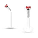 Labreta BioFlex, zirkon 2 mm (tyrkysová)
