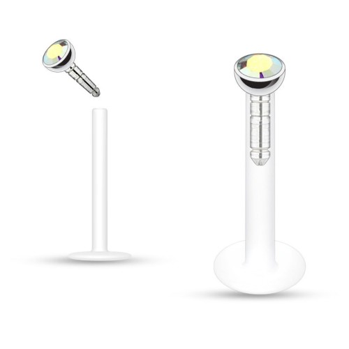 Labreta BioFlex, zirkon 2 mm (duhová)