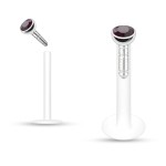 Labreta BioFlex, zirkon 2 mm (fialová)