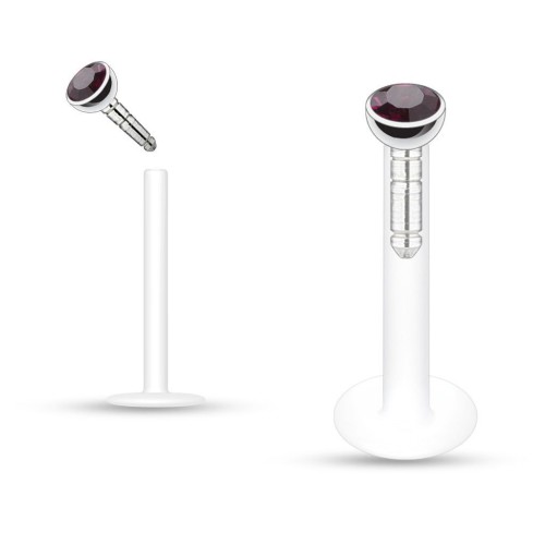 Labreta BioFlex, zirkon 2 mm (fialová)