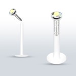 Labreta BioFlex, zirkon 2 mm (tmavě modrá)