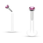 Labreta BioFlex, zirkon 2 mm (tmavě modrá)