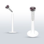 Labreta BioFlex, zirkon 2 mm (světle fialová)