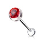 Piercing do jazyka - růže (červená)