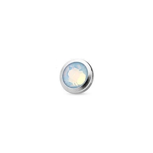 Microdermal piercing - opalit 3 mm (bílá, 3 mm)
