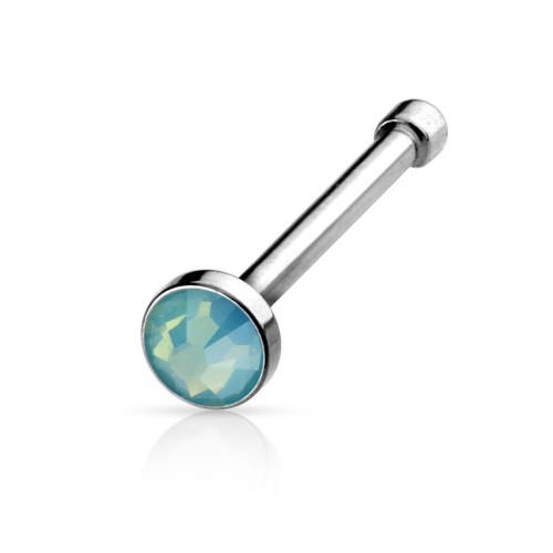 Piercing do nosu - opalit (zelená)