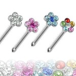 Piercing do nosu - kytička (barevné)
