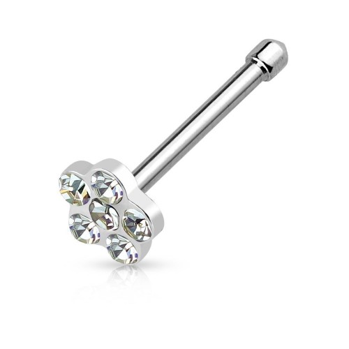 Piercing do nosu - kytička (čirá)